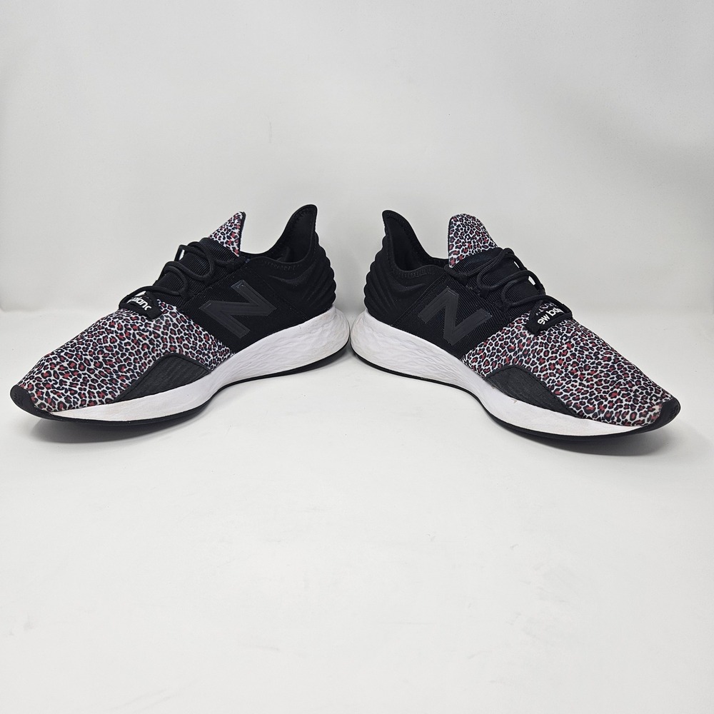 New Balance Fresh Foam Roav V1 Women 11 Leopard Print Black Running Shoes - Picture 4 of 12